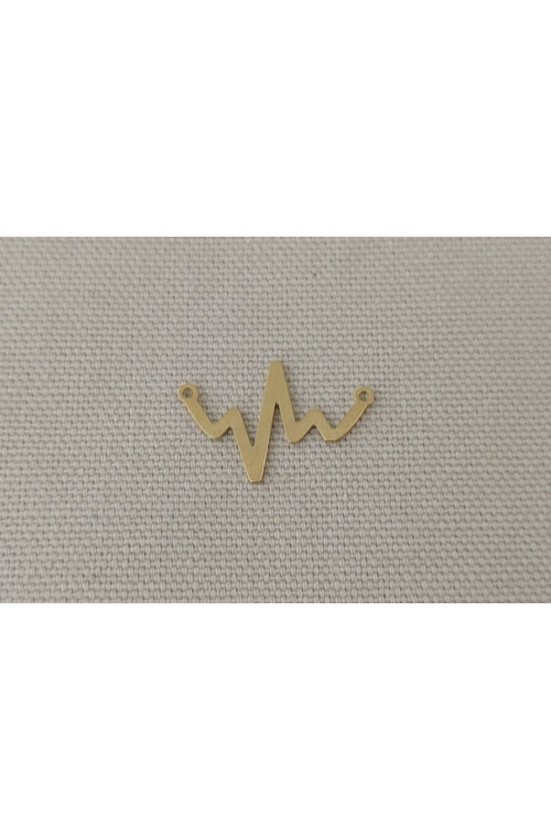 Pendentif pulsation 80% finition:Dore or fin 24 carats