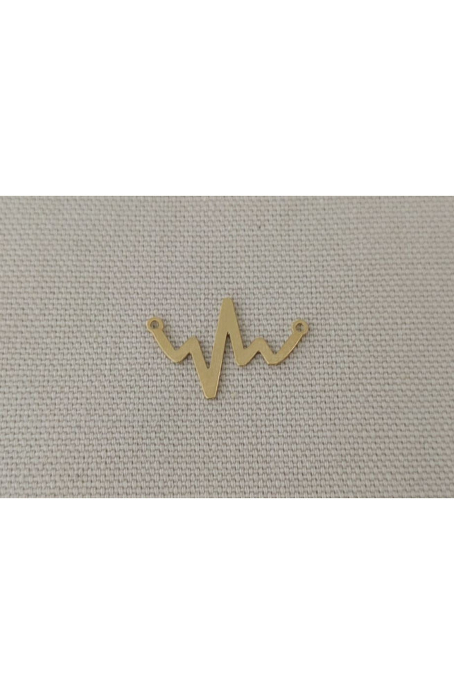 Pendentif pulsation 80% finition:Dore or fin 24 carats