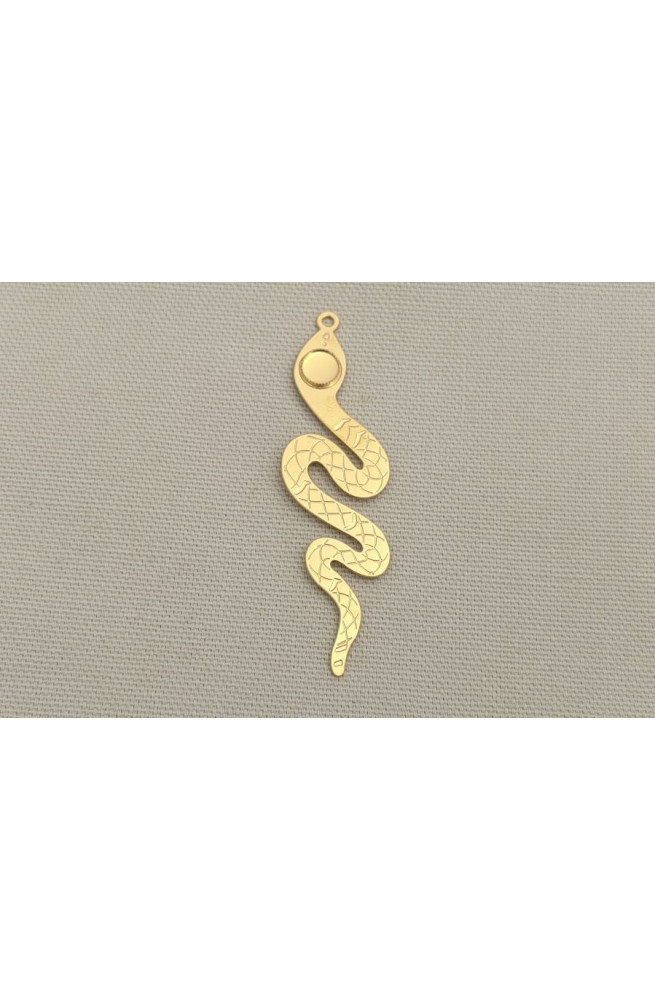Serpent cabochon 60% finition:Dore or fin 24 carats
