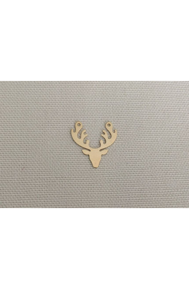 Renne de noel 60% finition:Dore or fin 24 carats