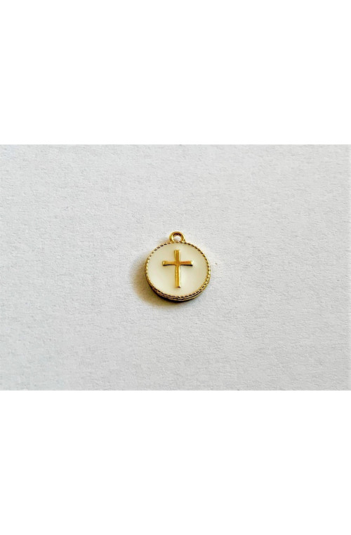 Medaille croix 50% finition:Dore or fin 24 carats